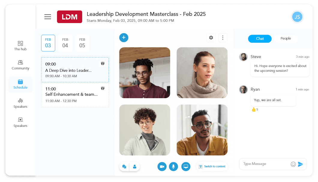 Event Hub to engage attendees before, during, and after the event