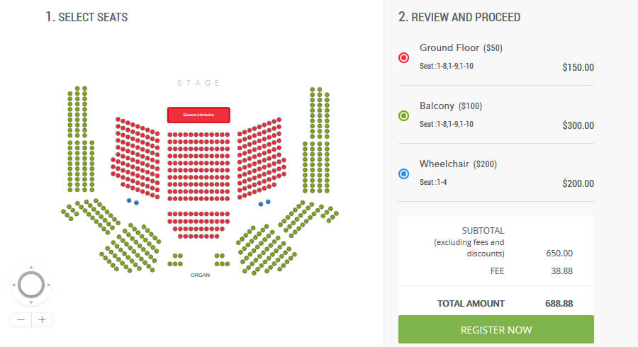 Be in control of seating rules
